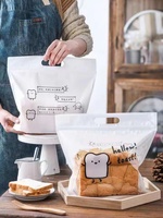 Bolsa de embalaje de pan tostado Bolsa de pie Transparente con cremallera Fondo plano Plástico Alimentos PE Desechable TT 30% Impresión de huecograbado