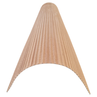 Panneau mural souple et flexible avec placage en chêne blanc MDF, super flexible et durable