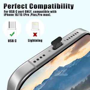 Kit de Protección de 27 Piezas para iPhone 14 15 16 17, Cubierta Antipolvo USB C, Adhesivo para Auriculares, Color Negro - Product Image 4
