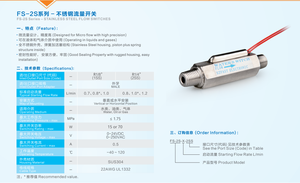 Durable FS-2P-X-2N PVC Liquid Flow <b>Switch</b> G1/4 Inch Two-<b>Wire</b> Water Flow Sensor Float <b>Switch</b> Smart Fluid <b>Control</b> Systems - Product Image 2