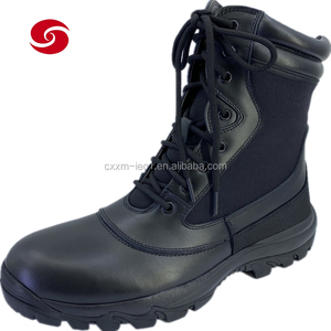 Tactical <strong>Boots</strong> Sale China XinXing Tactical Combat Training Black Full Grain Leather <strong>Boots</strong> - Product Image 4