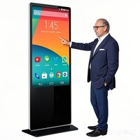 Écran LCD 32 43 50 55 65 75 86 pouces, moniteur d'affichage numérique au sol pour centre commercial