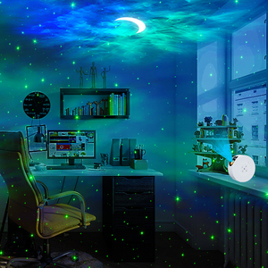 Luce del cielo stellato camera da letto proiezione luna stelle Usb luce notturna ricaricabile sonno Flash luce Led proiettore - Product Image 6