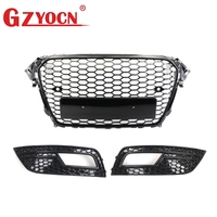 Kit de conversion de calandre pour Audi A4 B8PA 13-16 - Calandre avant + Cache de calandre antibrouillard 8K0807681K 8K0807682K 8K0853651E