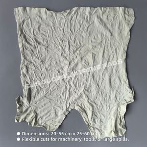 Trapos Industriales Grises 100% Algodón, Trapos de Algodón Reciclado de Color Claro, Ideales para Limpieza y Mantenimiento - Product Image 3