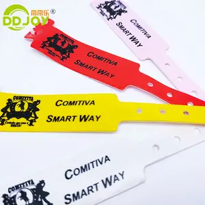 Günstige Einweg-Vinyl-Armbänder, benutzer definierte wasserdichte Kunststoff-Armband, Events & Festival Kunststoff-Identifikation PVC-Armband