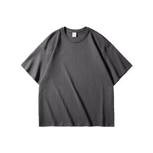 T-shirt unisexe classique streetwear 300 g/m², poids lourd, 100 % coton, col rond, logo personnalisé, impression par transfert thermique, t-shirts pour hommes - Product Image 4