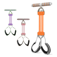 Pedal de Ejercicio con Tubos Antirrotura, Equipo de Entrenamiento para el Hogar, Asistencia para Abdominales, Cintura, Brazos, Piernas y Pilates