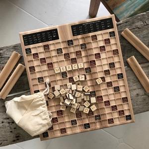 Plateau de jeu de mots croisés en bois parfait pour Halloween autres fêtes <span class=keywords><strong>anniversaire</strong></span> mariage <span class=keywords><strong>anniversaire</strong></span> cadeau de noël et idées de faveur de fête - Product Image 2
