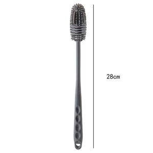 Cepillo giratorio de silicona <span class=keywords><strong>con</strong></span> mango largo de plástico para limpieza manual de biberones, 360 grados sin ángulos muertos, para limpiar manchas de té. - Product Image 6