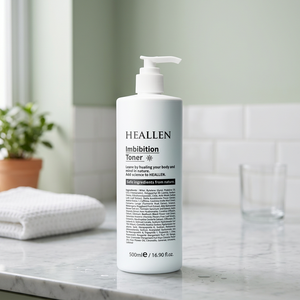 Cosméticos Coreanos, Tónico Hidratante en Aceite de 500 ml con Bomba, HEALLEN, Equilibrio del PH, Calmante para Todo Tipo de Piel - Product Image 3