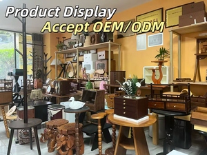 Meja Kopi Modern Mewah Dekoratif untuk Ruang Tamu Rumah, Meja Teh Kayu Solid, Meja Samping Kayu - Product Image 5