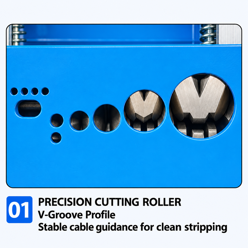 Hand Graphics Designing Machine Hand Crank Wire Stripping Machine 0.5-20mm Drill-Compatible Cable ...