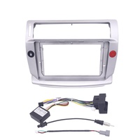Panel de Radio de 9" para Salpicadero de Coche, Kit de Montaje, Adaptador, Consola, Bisel de Marco para Citroen C4 C-Triomphe C-Quatre 2004-2014 DVD