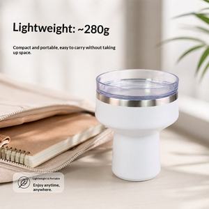 Gobelet à Martini Isotherme à Double Paroi Personnalisé <span class=keywords><strong>Emerit</strong></span> 2026, Verre à Café de Voyage 8oz en Acier Inoxydable 304 avec Couvercle à Clip - Product Image 5