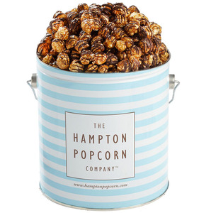 Promotion factory price 1 Gallon food Grade Christmas Metal Food Popcorn Bucket Tin Containers With Handle