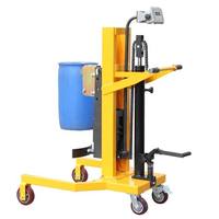 Mini élévateur hydraulique vertical manuel pour fûts d'huile, capacité 450 kg, hauteur de levage 1600 mm, vente directe usine OEM, utilisation facile