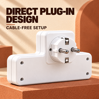 Adaptateur multi-prises industriel OEM personnalisé avec ports de charge USB et interrupteurs individuels marche/arrêt 10A pour la maison et les voyages