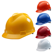 Casque de sécurité industriel en ABS épais à nervures en V, vente en gros directe usine pour projets en vrac