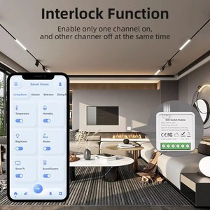 Interruptor Inteligente WiFi Mini Tuya Zigbee, Control Remoto <span class=keywords><strong>de</strong></span> Pared para Hogar, Control por Voz, Módulo <span class=keywords><strong>de</strong></span> Relé DIY, Compatible con App Life, Google <span class=keywords><strong>y</strong></span> <span class=keywords><strong>Alexa</strong></span> - Product Image 3