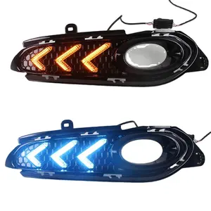 עבור הונדה HRV HR-V vezel 2014 2015 2016 2017 2018 LED DRL בשעות היום ריצת אור ערפל מנורת רכב 12 V אוטומטי ריצת אורות