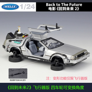 Welly 1:24 Macchina del Tempo di Ritorno al Futuro II, Modellino <span class=keywords><strong>in</strong></span> Lega Pressofusa, Controllo della Forza per Collezionisti, Regalo all'Ingrosso, Senza Batteria - Product Image 4