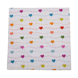 40pcs 100% <span class=keywords><strong>cotton</strong></span> lớp bánh Trái Tim Vải Pre cut in thỏ vải chắp vá cắt Mảnh vải cho Diy may - Product Image 1