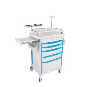 Medical Trolley Abs Emergency Treatment <b>Cart</b> 750x480x930mm With Drawers For Hospital Icu Use - Product Image 1