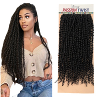 Cheveux au crochet Mambo Twist 14 pouces, 170g, fibre haute température, vente en gros, personnalisable en usine pour l'Afrique, l'UE et les États-Unis