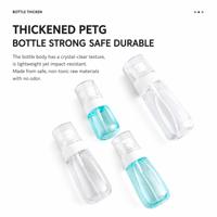 Pulvérisateur portable en plastique en forme de lampe, disponible en 30 ml, 60 ml et 100 ml