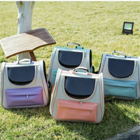 Sac à dos de transport pour animaux de compagnie de luxe moderne, type capsule spatiale, grande capacité, en tissu Oxford respirant, portable pour chats et chiens