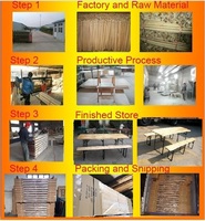 Ensembles de table à bière et de banc d'extérieur en bois de sapin massif à bas prix usine