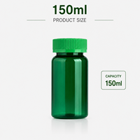 Bouteille de médicaments personnalisée en PET de 100 cc, flacon pour comprimés, capsules, vitamines, avec bouchon à vis résistant aux enfants