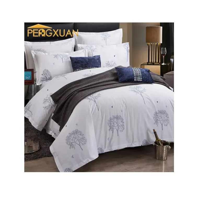 Textiles factory Wholesale Custom Logo luxury hotel comforter set 7 piece