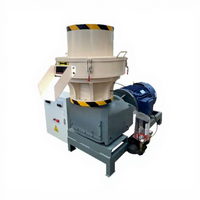 Ligne de production de granulés de biomasse à anneau de compression entièrement automatique, haute capacité, petite échelle, équipement de formage pour la transformation de la poudre de bois, moteur 35KW