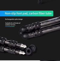 Trépied léger et portable en fibre de carbone pour appareil photo, idéal pour les voyages en intérieur et en extérieur