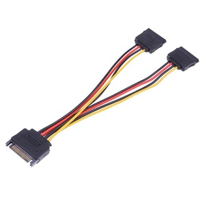 <span class=keywords><strong>Cable</strong></span> de alimentación de conector de alta calidad, divisor HDD de potencia de 15 pines SATA macho a 2 hembra de 15 pines - Product Image 3