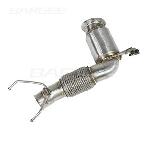 Bargee 3.5 pouces 304 acier inoxydable pour Bmw <span class=keywords><strong>Mini</strong></span> <span class=keywords><strong>Cooper</strong></span> <span class=keywords><strong>S</strong></span> F54 F55 <span class=keywords><strong>F56</strong></span> F57 F60 2.0T 2014-2018 tuyau de descente d'<span class=keywords><strong>échappement</strong></span> - Product Image 3