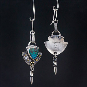Orecchini Pendenti Boho Vintage per Donne, Gioielli Artistici da Indossare all'Orecchio - Product Image 2