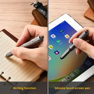 Sifflet de survie à usage multiple en titane, granit mat, caoutchouc souple pour stylet d'écriture, sifflet en métal. - Product Image 2