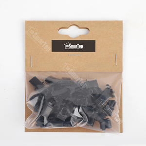 Tùy chỉnh màu đen trắng kim loại móc Clip với tàu lượn thiết kế hiện đại phụ kiện nhựa cho rèm cực bài hát nhẫn để sử dụng nhà - Product Image 5