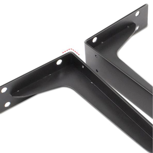 <span class=keywords><strong>Support</strong></span> d'étagère noir robuste <span class=keywords><strong>Support</strong></span> métallique mural étagères flottantes supports en L - Product Image 6