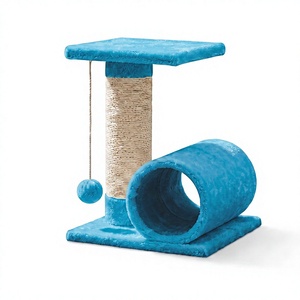 เสาข่วนคุณภาพสูง Play Island Fluffy สำหรับแมวและลูกแมวทุกสายพันธุ์และทุกขนาด Murlika Tower & Tunnel - Product Image 1
