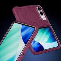 Étui de protection robuste pour iPhone Duo, étui en TPU PC avec anneau magnétique, protection intégrale du corps, étuis de téléphone portable 360 Forros