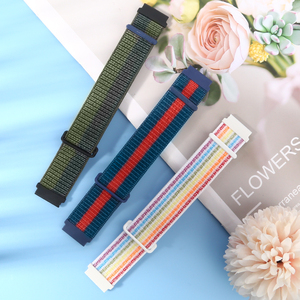 Bracelet de montre en nylon à libération rapide 16 mm pour hommes et femmes, bracelet de remplacement réglable en nylon Solo Loop 16 mm, deux sections en nylon - Product Image 6