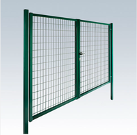 Portail de jardin à double battant en treillis certifié CE, faible entretien, anti-corrosion, pour ferme et villa