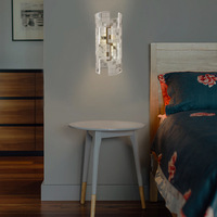 Lampe murale cylindrique LED dimmable de luxe moderne et minimaliste en aluminium pour chambre et salon, exclusivité transfrontalière, nouveauté 2024