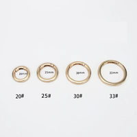 Grosir Cincin O Bentuk Bulat dari Paduan Seng dengan Pegas Putar untuk Tali Lanyard, Pengait Snap, Tali, Aksesoris Tas DIY, Gantungan Kunci