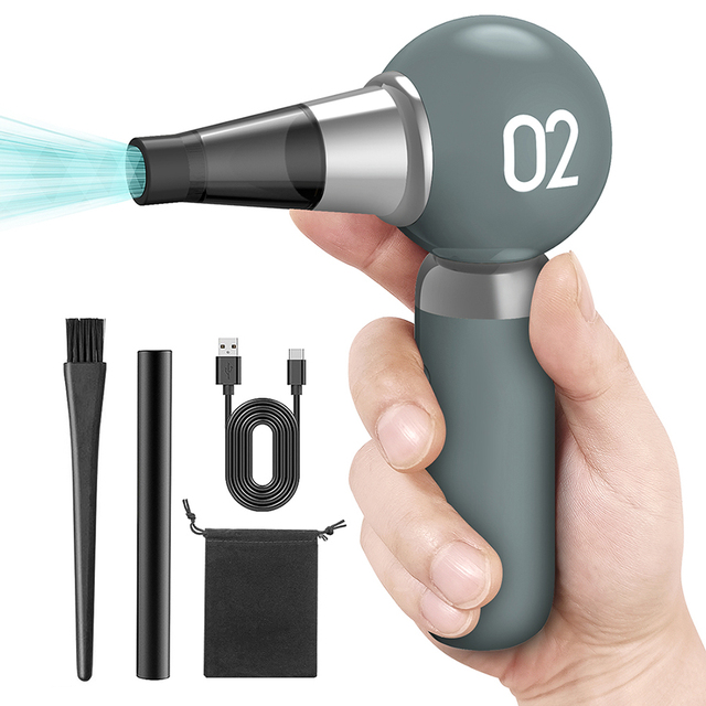 110000 Rpm Portable Mini Cordless Turbojet Air Duster Cold Air Blower Gun Spray Computer Cleaner Electric Compressed Air Duster