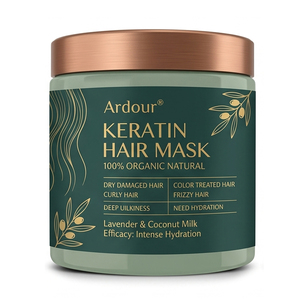 <span class=keywords><strong>Masque</strong></span> capillaire <span class=keywords><strong>ultra</strong></span> hydratant en gros, à l'huile de coco biologique, pour <span class=keywords><strong>cheveux</strong></span> faibles et cassants, baume adoucissant pour les soins capillaires - Product Image 1